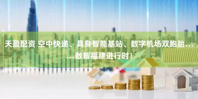 天盈配资 空中快递、具身智能基站、数字机场双胞胎……数智福建进行时！