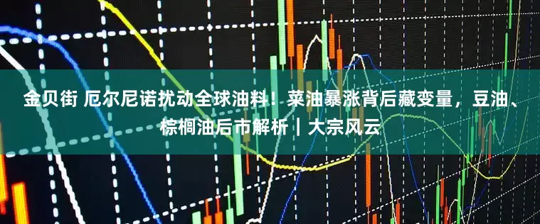 金贝街 厄尔尼诺扰动全球油料！菜油暴涨背后藏变量，豆油、棕榈油后市解析｜大宗风云
